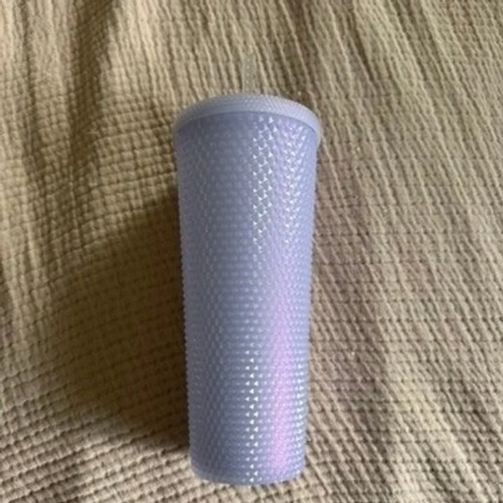 Starbucks 24oz Lavender Iridescent Studded Venti Cold Cup Tumbler w Straw